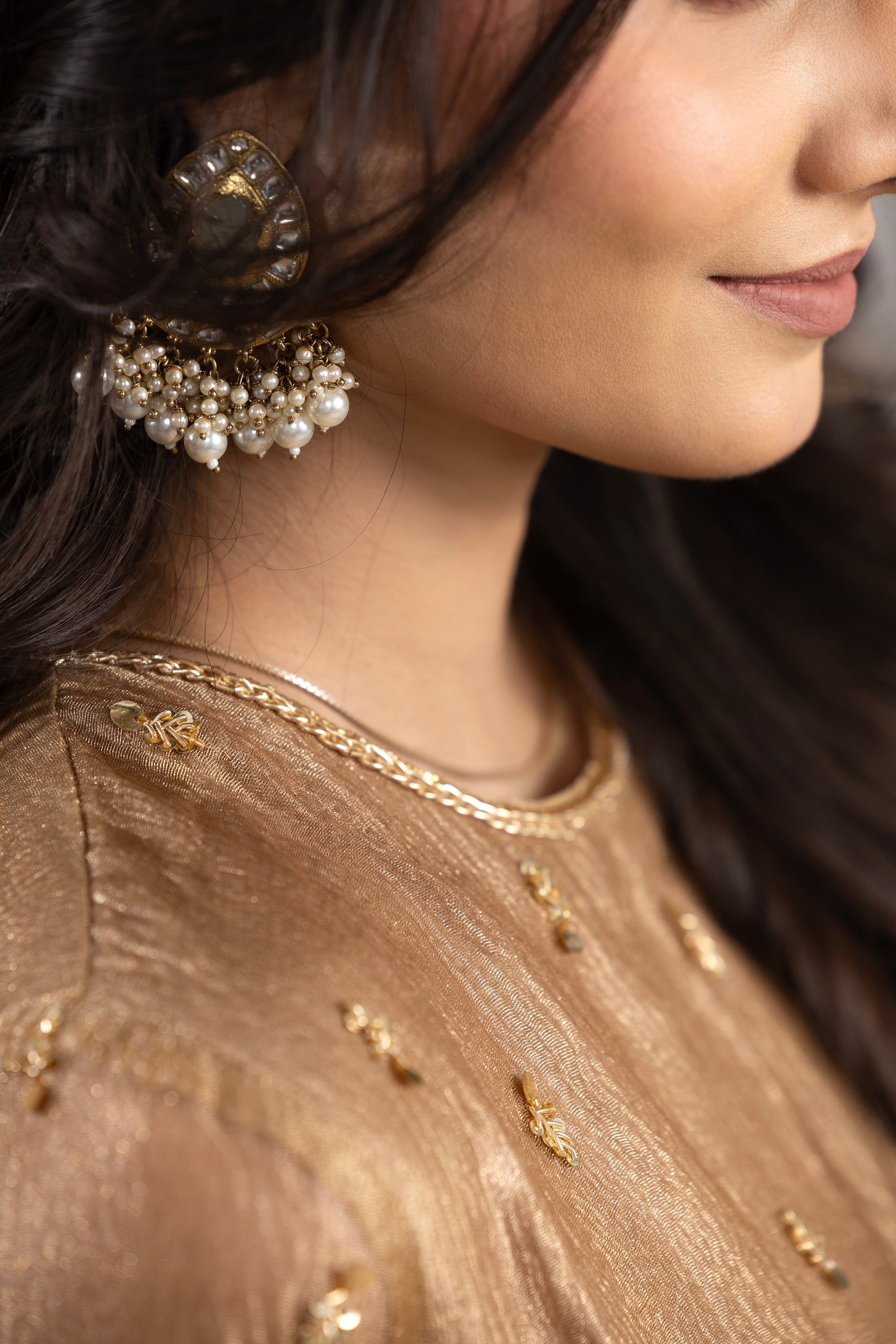 ZARDOZI BUTTA TOP & TISSUE GHARARA