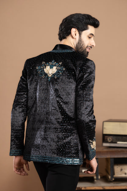 ZARDOZI PUFFER JACKET SET