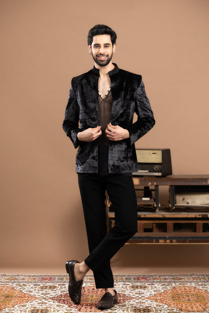 SEQUIN & CUTDANA DETAILED KURTA SET