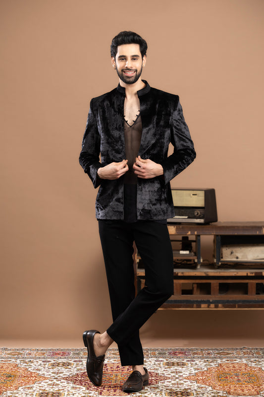 SEQUIN & CUTDANA DETAILED KURTA SET