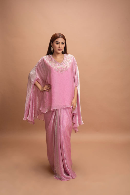 LIGHT PINK SKIRT SET