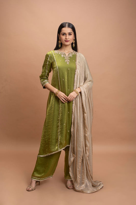 LIGHT GREEN KURTA SET
