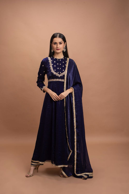 DARK BLUE KURTA SET