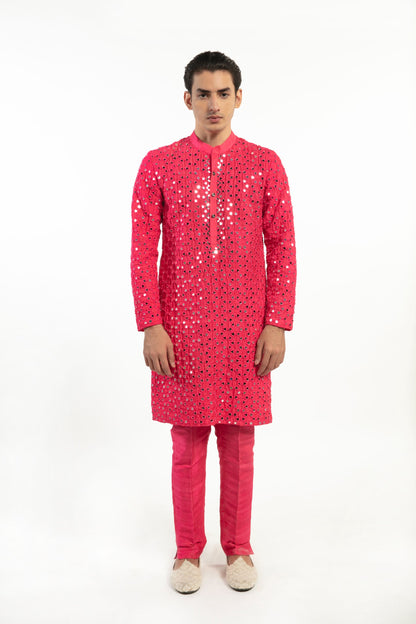 RANI PINK EMBELLISHED KURTA