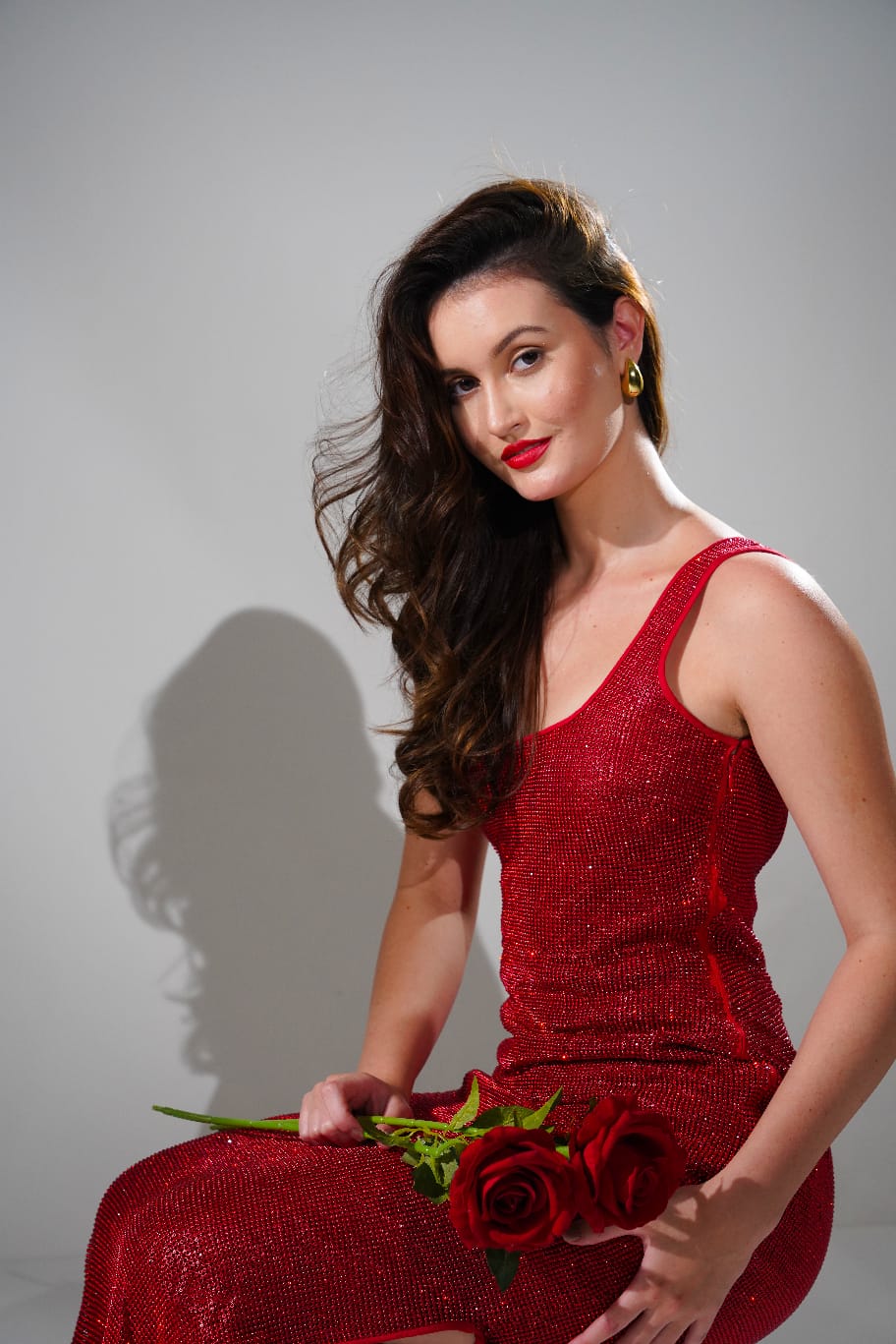 red chainmail dress MIDNIGHT RED CHAINMAIL METALLIC MAXI DRESS