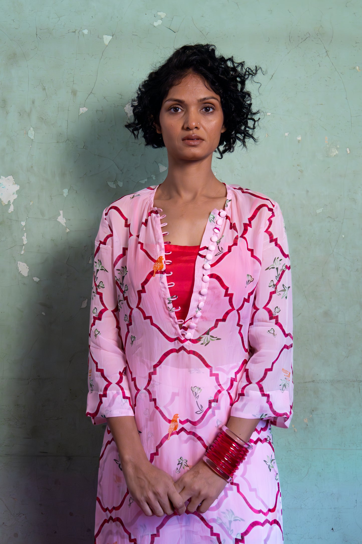SALTY PINK KURTA SET