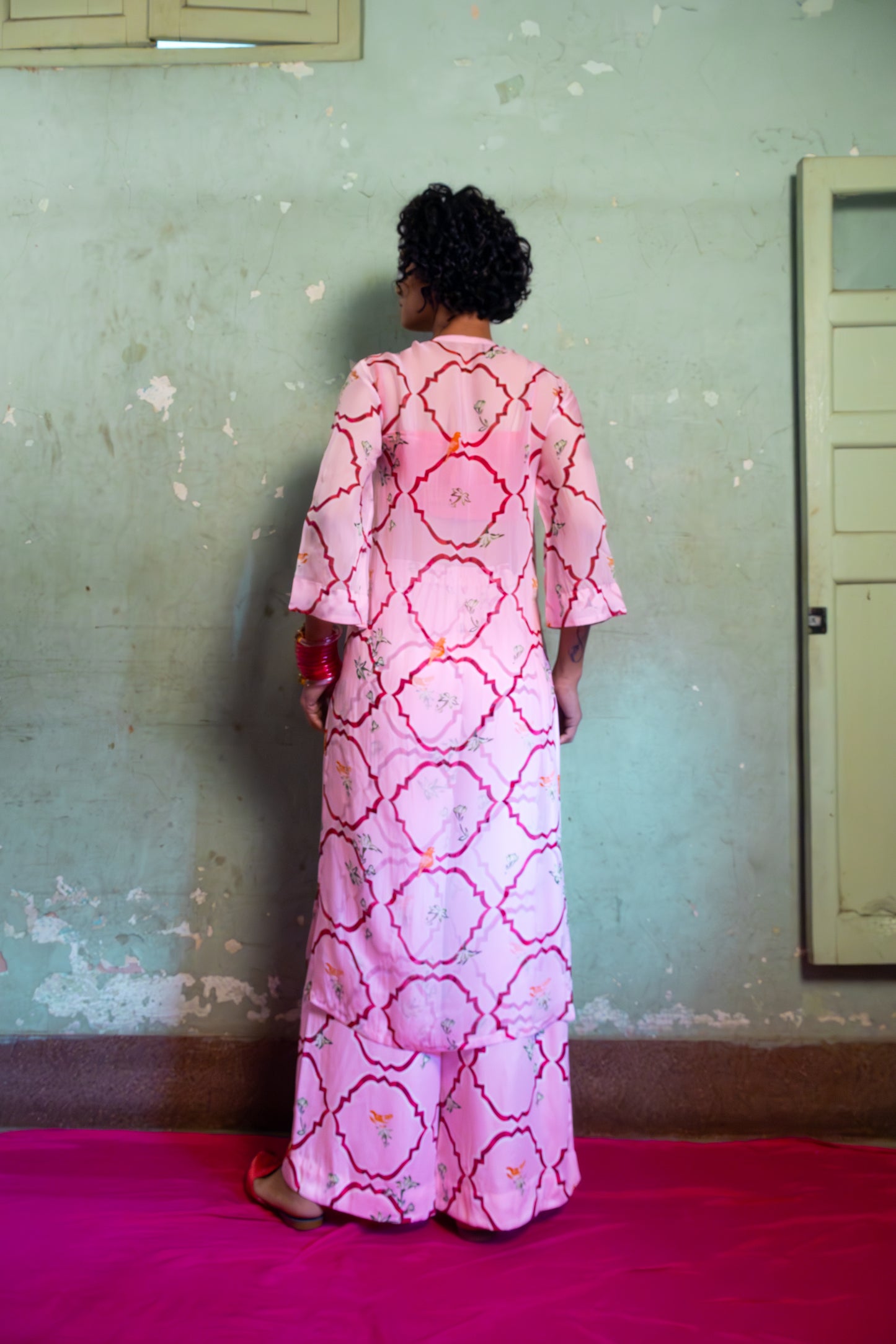 SALTY PINK KURTA SET