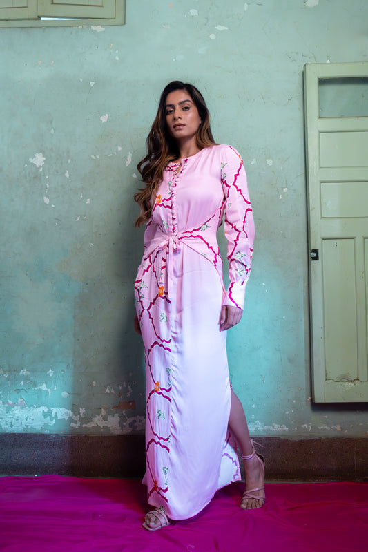 SALTY PINK LONG DRESS