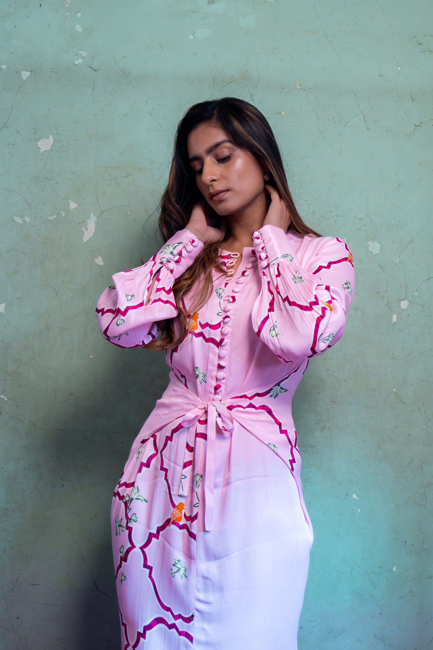 SALTY PINK LONG DRESS