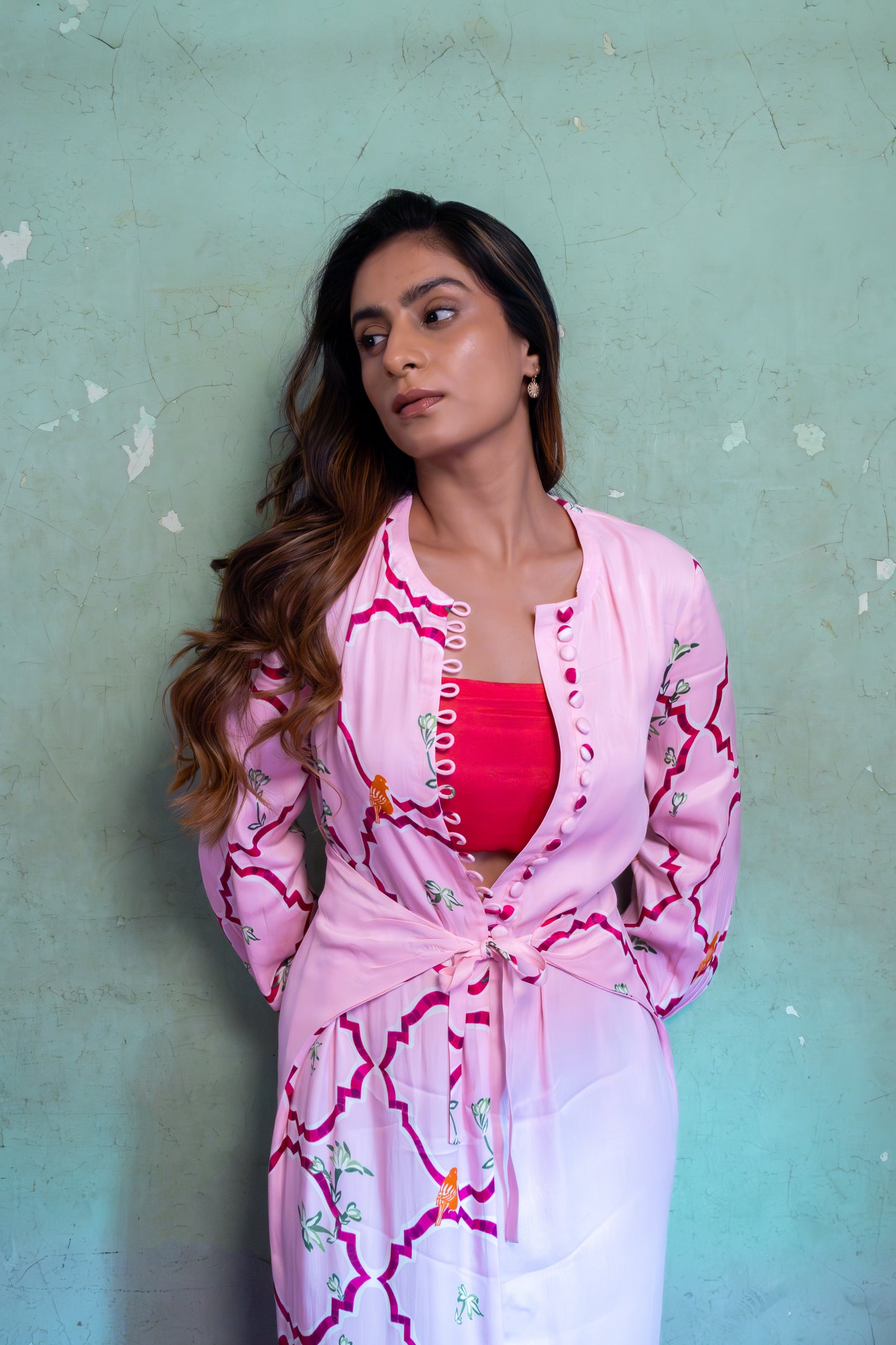 SALTY PINK LONG DRESS