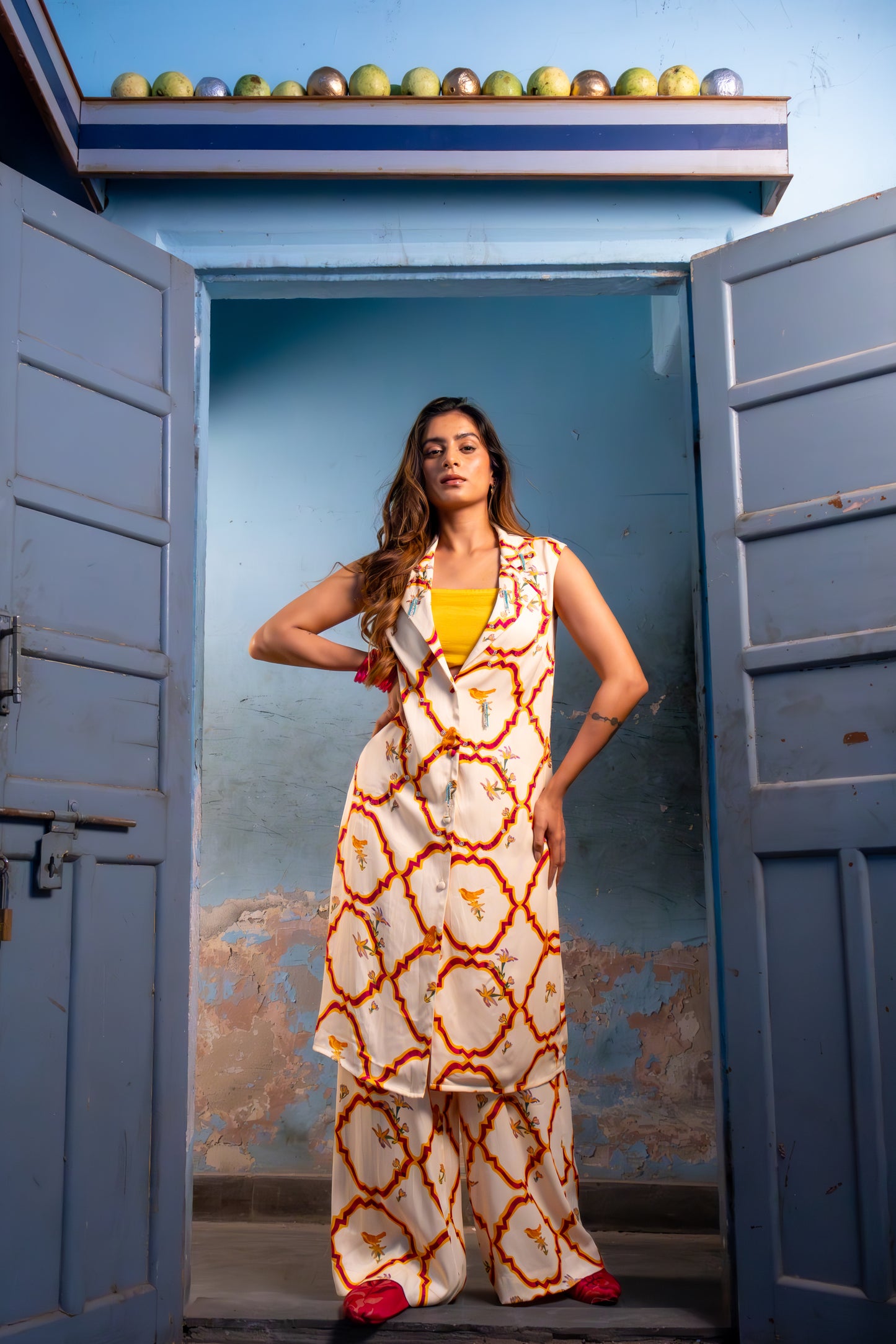 MILK YELLOW KURTA SET