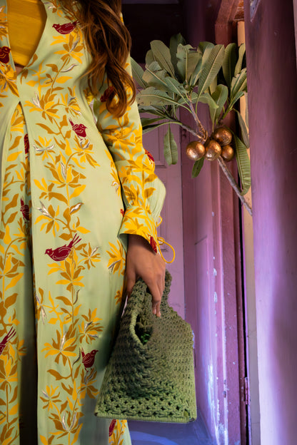 MATCHA GREEN KURTA SET