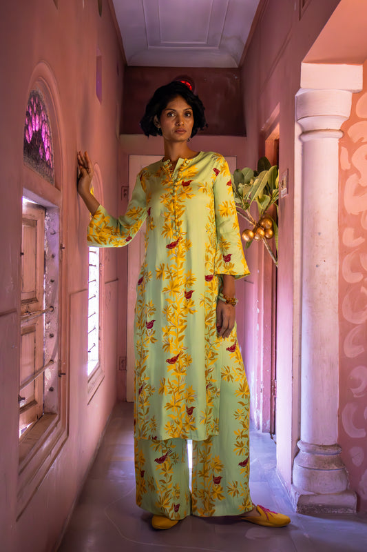 MATCHA GREEN KURTA SET