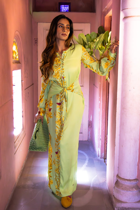MATCHA GREEN LONG DRESS