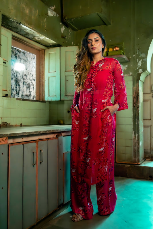 RUBY PINK KURTA SET