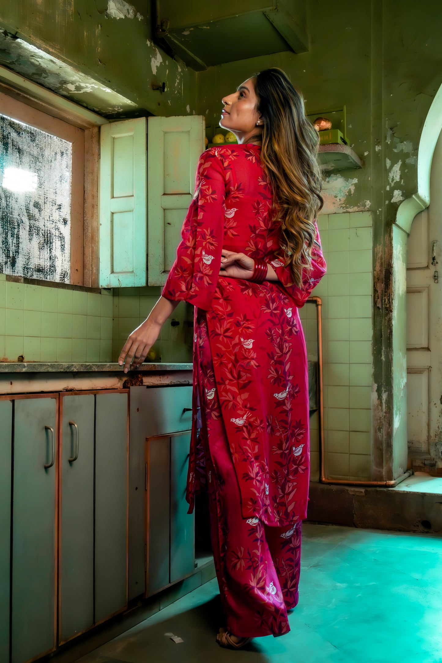 RUBY PINK KURTA SET