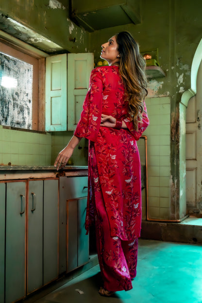 RUBY PINK KURTA SET