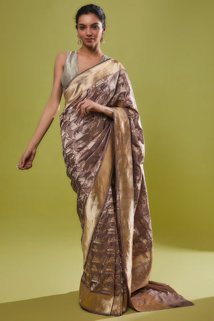 LILAC KATAN SILK SAREE