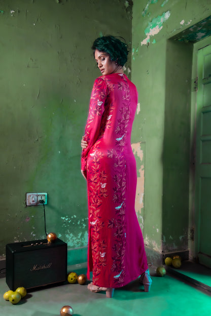 RUBY PINK LONG DRESS
