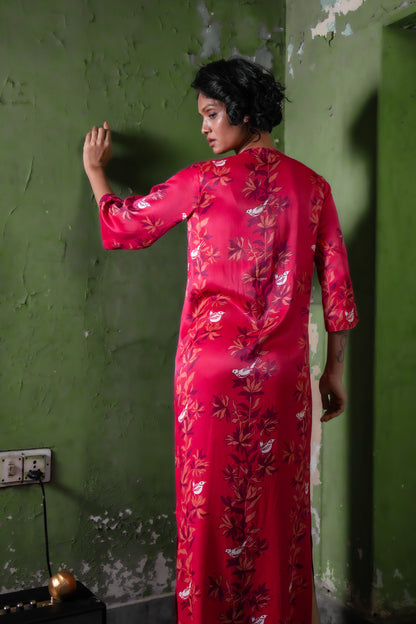 RUBY PINK LONG DRESS