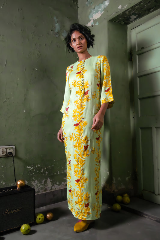MATCHA GREEN LONG DRESS