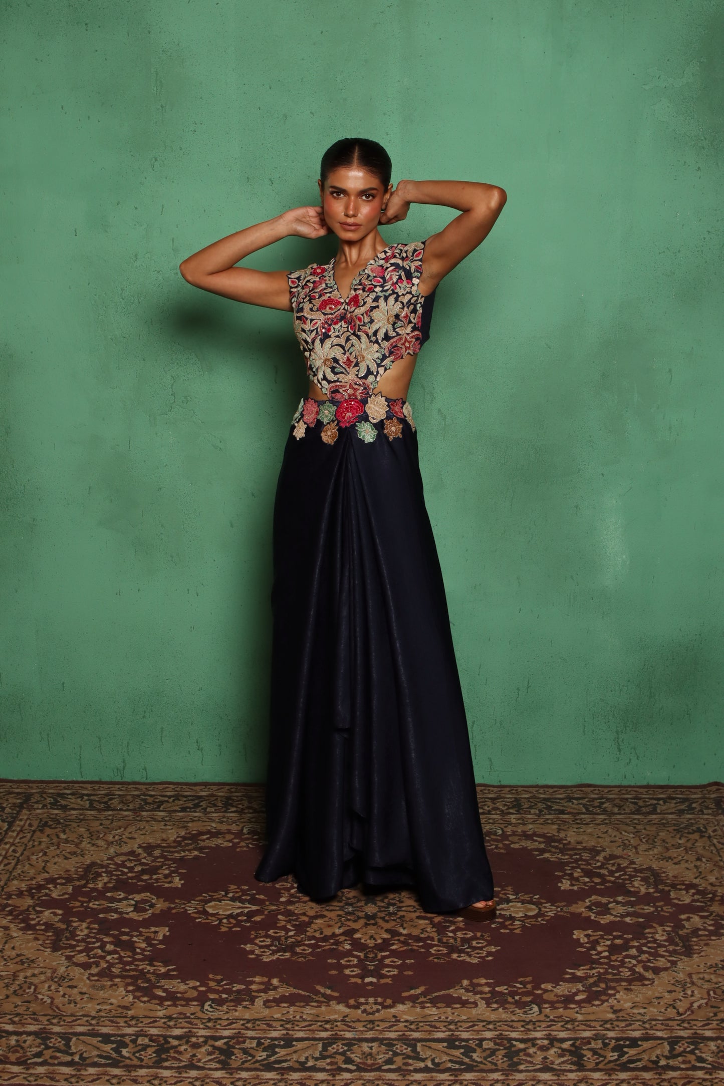 SPANISH SIDE CUT GOWN