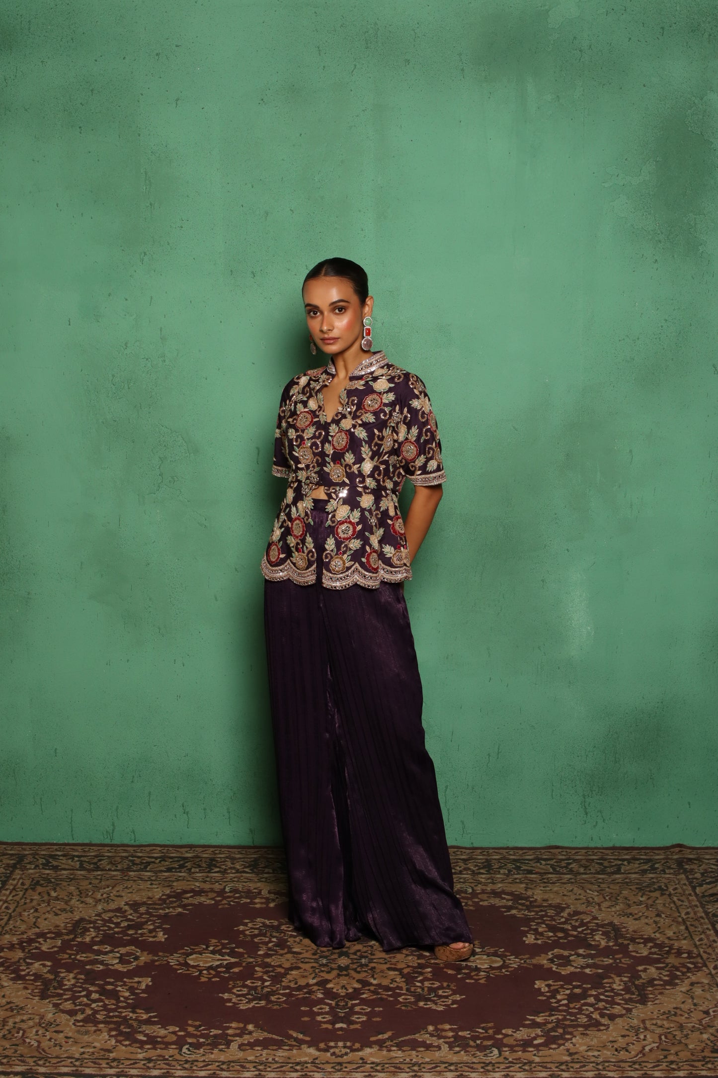VELVET ROSY CO-ORD SET