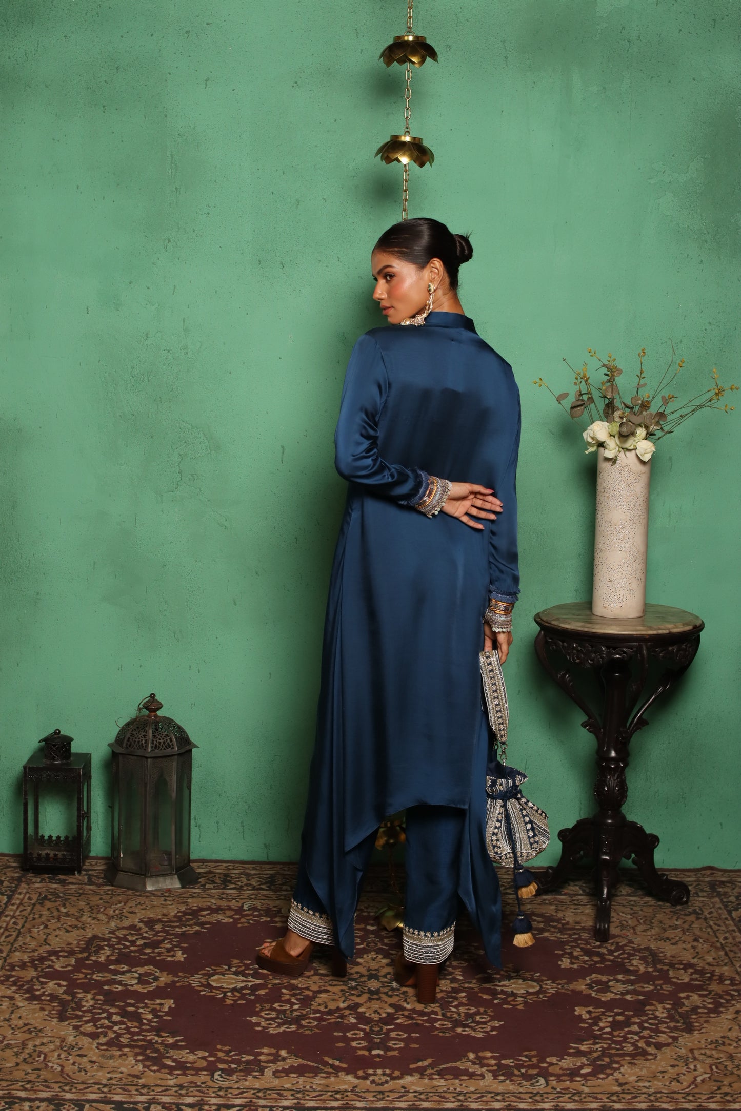 BLUE COIN KURTA