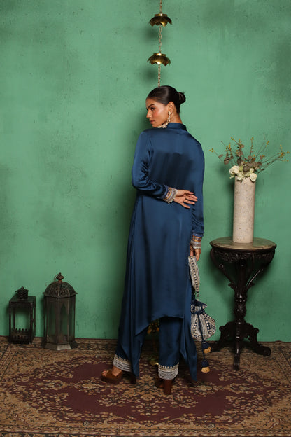 BLUE COIN KURTA