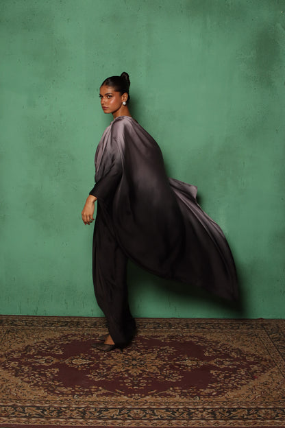 OMBRE BLEND DRAPE SKIRT SET