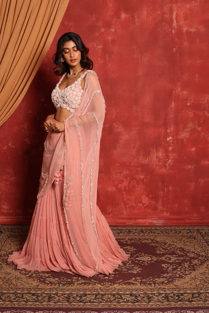 PANSY HANGING SAREE