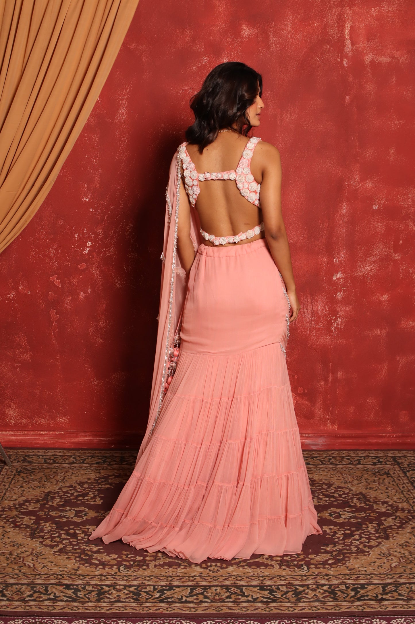 PANSY HANGING SAREE