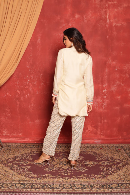 COIN KURTA & GLITTER PANT