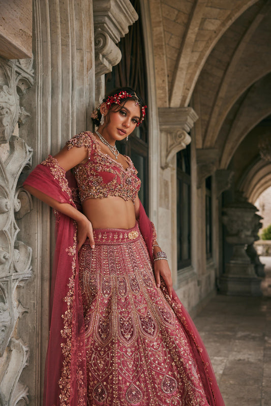 DUSK IN BLOSSAM LEHENGA SET