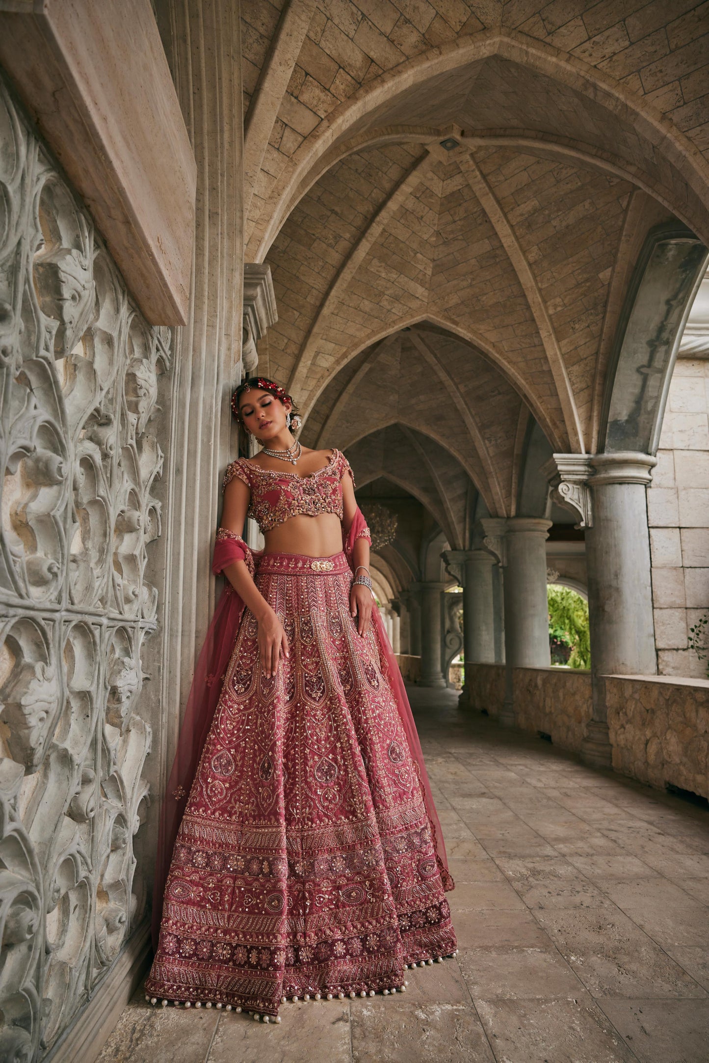 DUSK IN BLOSSAM LEHENGA SET