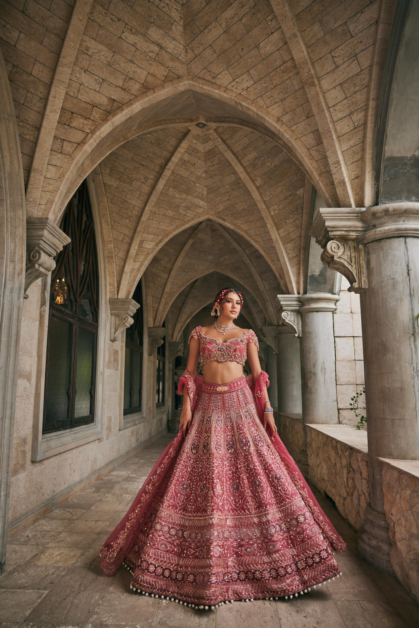 DUSK IN BLOSSAM LEHENGA SET