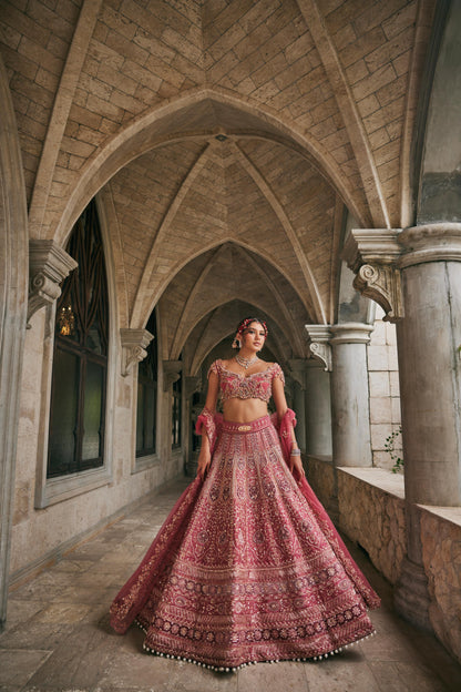 DUSK IN BLOSSAM LEHENGA SET
