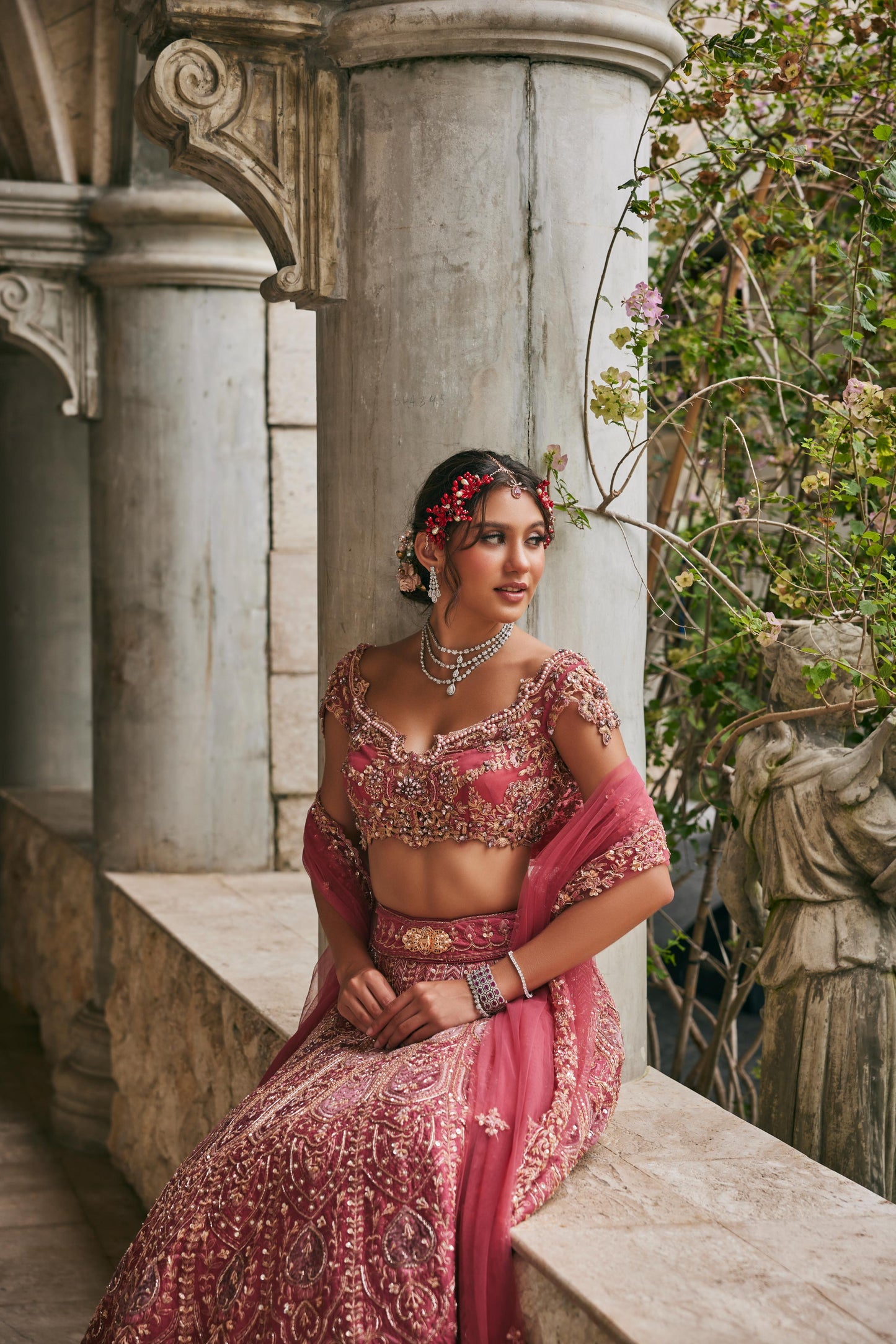 DUSK IN BLOSSAM LEHENGA SET