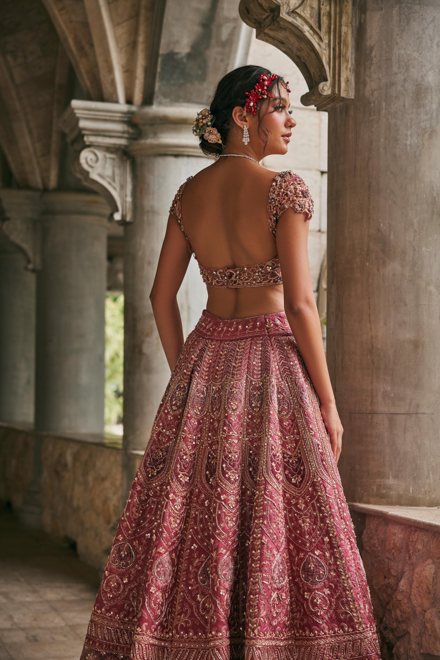 DUSK IN BLOSSAM LEHENGA SET