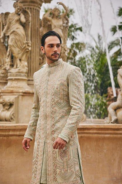 SAGE IN SIAM SHERWANI SET