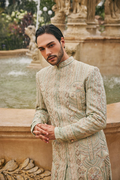 SAGE IN SIAM SHERWANI SET