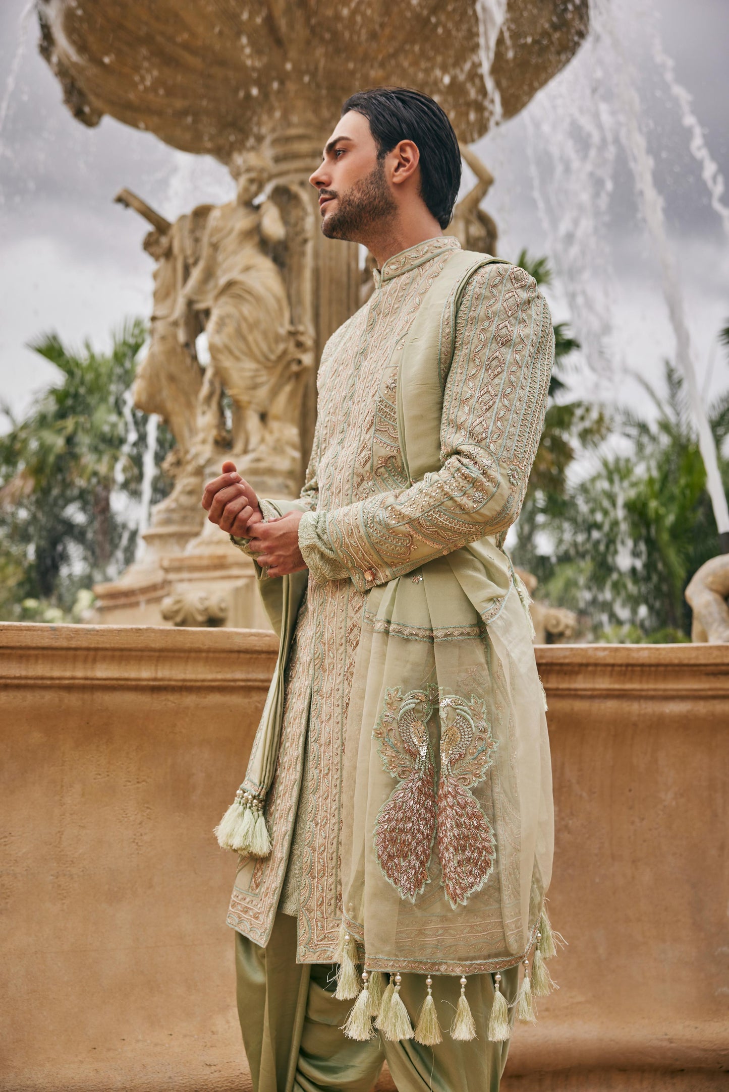 SAGE IN SIAM SHERWANI SET