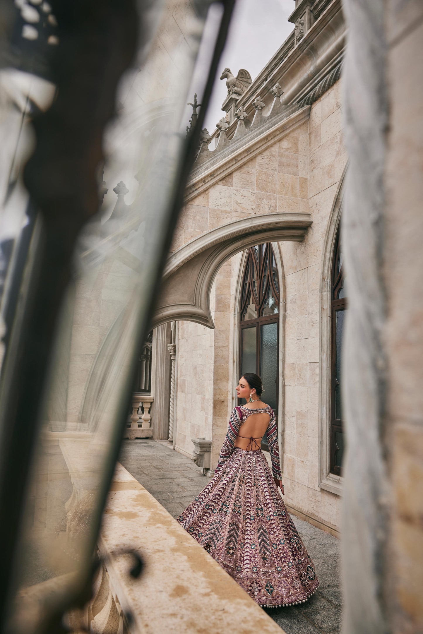 WISPER OF WINE LEHENGA SET