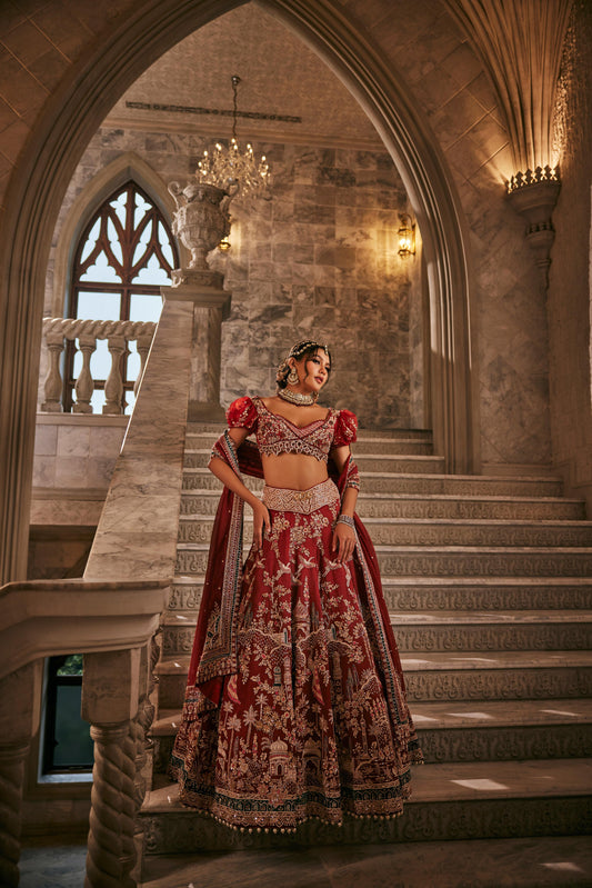 ANANT PICHWAI SAGA LEHENGA SET