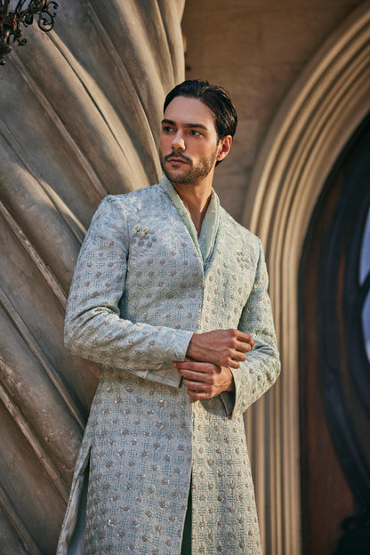 MINT MIRAGE SHERWANI SET
