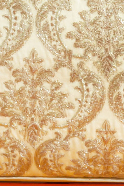 JAALI EMBROIDERED HANDBAG - BEIGE