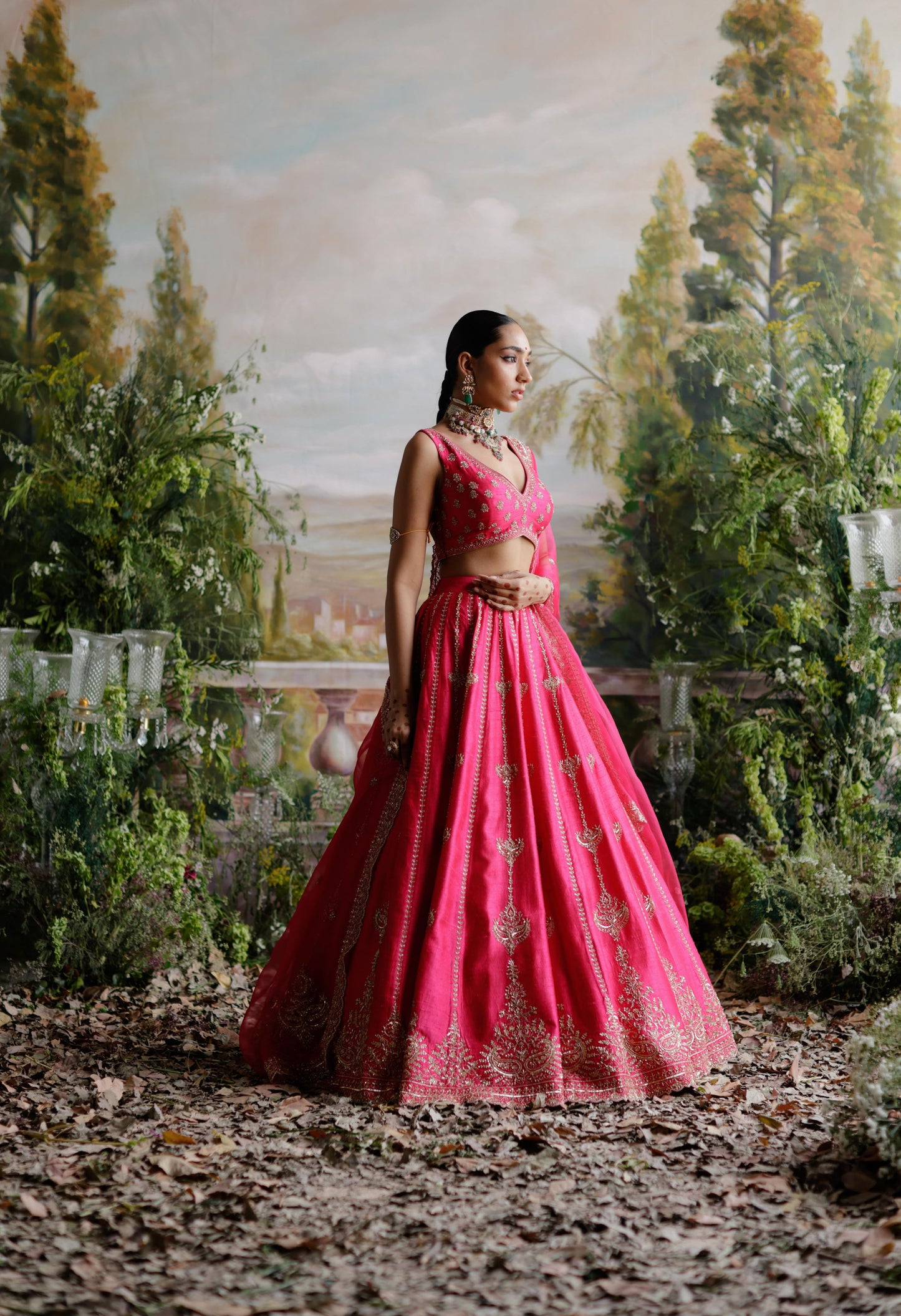 HOT PINK LEHENGA SET