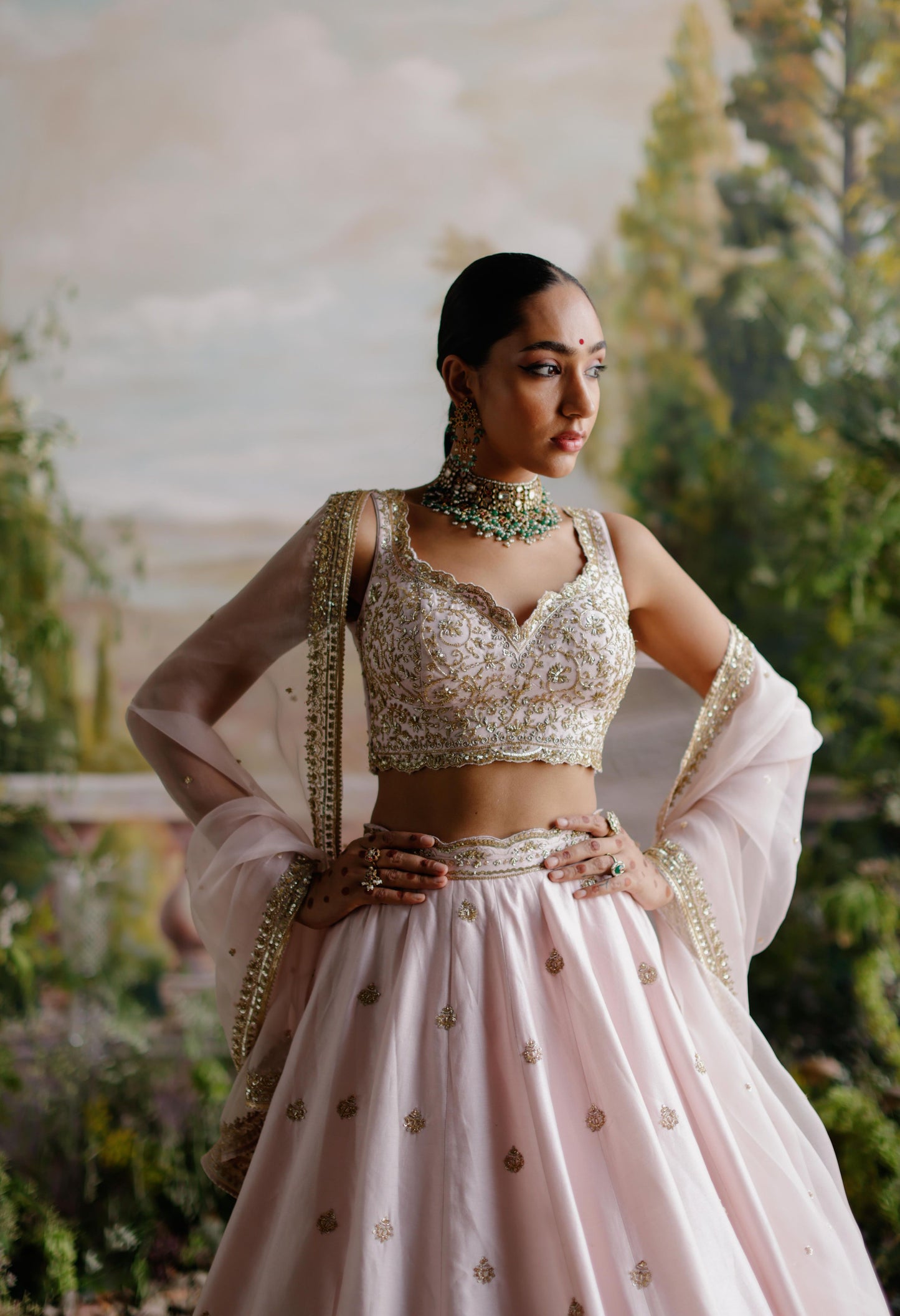 BABY PINK LEHENGA SET