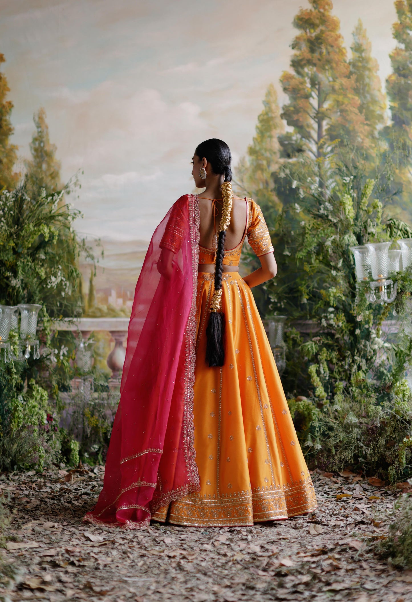 ORANGE LEHENGA SET