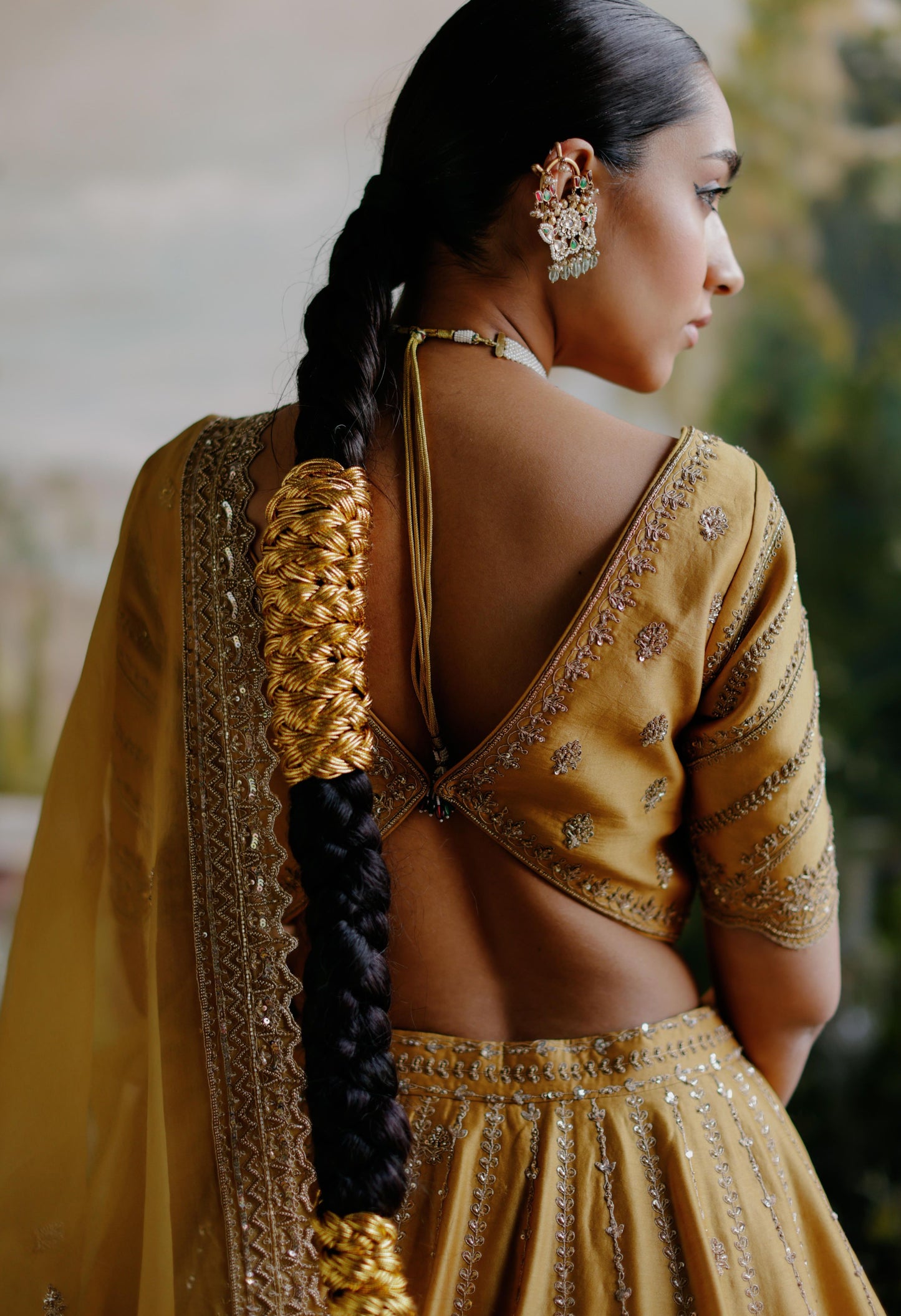 TUSCANY MUSTARD LEHENGA SET